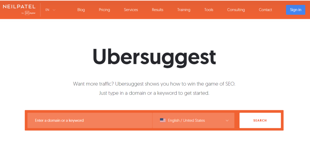 Ubersuggest